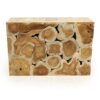 Teak Block Console Table, JS 365 - Image 6