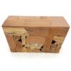 Teak Block Console Table, JS 365 - Image 8