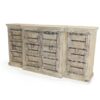 Exceptional 92" Vintage Sideboard MSI 491, Weathered Grey