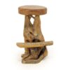 Organic Teak Root Counter Stool, JS 238 - Image 2