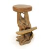 Organic Teak Root Counter Stool, JS 238 - Image 4