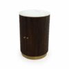 Bates Two Door Scallop Accent Table With Marble, Aurum Walnut - Image 3