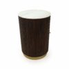 Bates Two Door Scallop Accent Table With Marble, Aurum Walnut - Image 4