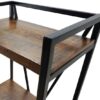 Delta Iron Bookcase, Distressed Cognac - Image 3