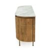 Gage Four Door Sideboard With Marble, Burnham Natural - Image 6