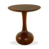 Soto Round Side Table, Dark Umber