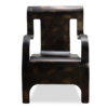 Arlo Outdoor Lounge Chair, Hand-Finished Iron - Image 2
