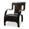 Arlo Outdoor Lounge Chair, Hand-Finished Iron
