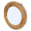 Restored 52" Antique Wheel Wall Mirror MSI 343, Sand Wash - Image 2