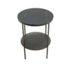 Mercury End Table With Black Marble - Image 2