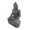 Dramatic 60" Tall Meditation Buddha RIS 732, Aged Silver - Image 4