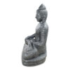 Dramatic 60" Tall Meditation Buddha RIS 732, Aged Silver - Image 2