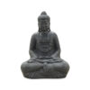 Meditating Buddha 39" Tall Lava Black Finish, RIS 794 - Image 5