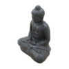 Meditating Buddha 39" Tall Lava Black Finish, RIS 794 - Image 2