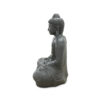 Meditating Buddha 39" Tall Lava Black Finish, RIS 794 - Image 3