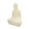 Meditating Buddha 39" Tall Coral White Finish, RIS 794 - Image 5
