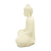 Meditating Buddha 39" Tall Coral White Finish, RIS 794 - Image 3