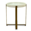 Clarita Side Table With White Marble - Image 5