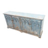 Clio Vintage-Inspired Four Door Buffet, Worn Blue - Image 2