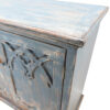Clio Vintage-Inspired Four Door Buffet, Worn Blue - Image 3