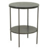 Mercury End Table With Black Marble