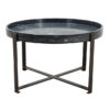 Pruitt Round Coffee Table With Black Marble