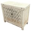 Janek Two Door Storage Cabinet, Vintage White - Image 2