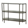 Rafael Console Table With White Marble