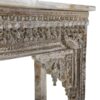 Distressed Carved Wood Console Table, MSI 652 - Image 3