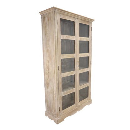 Refurbished Antique Teak Wood Display Cabinet, MSI 760 - Image 5