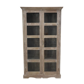 Refurbished Antique Teak Wood Display Cabinet, MSI 760
