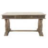 Miguel Baluster Writing Desk, Grey Wash - Image 2