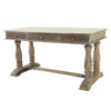 Miguel Baluster Writing Desk, Grey Wash