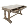 Miguel Baluster Writing Desk, Grey Wash - Image 4