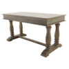 Miguel Baluster Writing Desk, Grey Wash - Image 5