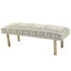 Rohan 60" Handwoven Upholstered Bench