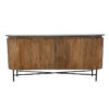 Perry Two Door Storage Console With Marble, Burnham Natural - Image 2