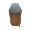 Perry Two Door Storage Console With Marble, Burnham Natural - Image 3