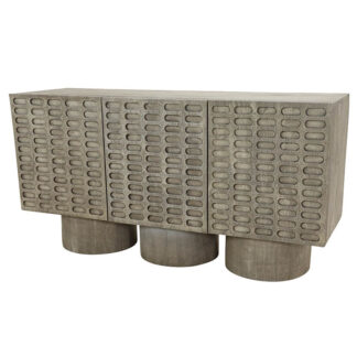 Abasco Triple Door Sideboard, Brushed Grey