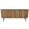 Hawkins Four Door Sideboard With Marble, Toasted Natural