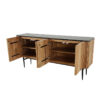 Hawkins Four Door Sideboard With Marble, Toasted Natural - Image 5