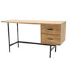 Cassia Two Drawer Writing Desk, Burnham Natural - Image 5