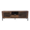 Linn 64" Media Storage Console, Rustic Brown - Image 4