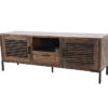 Linn 64" Media Storage Console, Rustic Brown