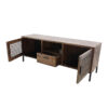 Linn 64" Media Storage Console, Rustic Brown - Image 3