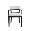 Allyson Dining Arm Chair, Sleek Black - Image 2