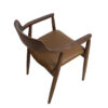 Bergen Leather Arm Chair, Brown Oak - Image 6
