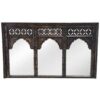 Triple Arch Wall Mirror MSI 835, Charred Black