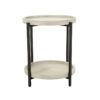Caney Round Accent Table, Weathered Bone - Image 2