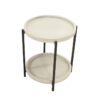 Caney Round Accent Table, Weathered Bone - Image 3